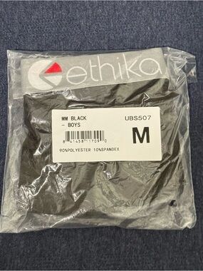 ETHIKA BOYS STAPLE NEW SIZE MEDIUM BLACK W/ WHITE